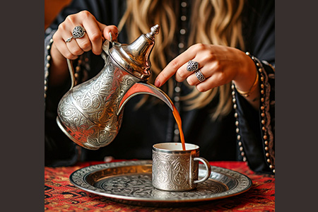 دم آوری قهوه عربی