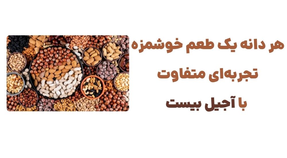 هر دانه، یک طعم خوشمزه – تجربه_ای متفاوت با آجیل بیست