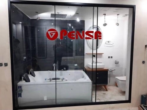 حمام شیشه ای مستر
