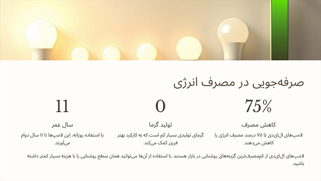 علت استفاده از لامپ LED در فریزر 5