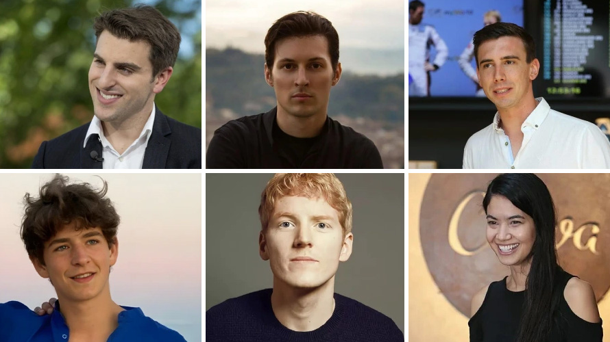 Young tech billionaires list