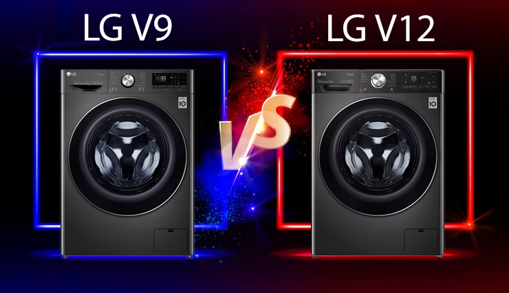 مقایسه لباسشویی ال جی V9 با V12