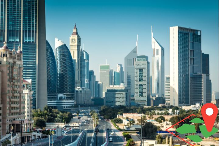 انتخاب منطقه مناسب در دبی