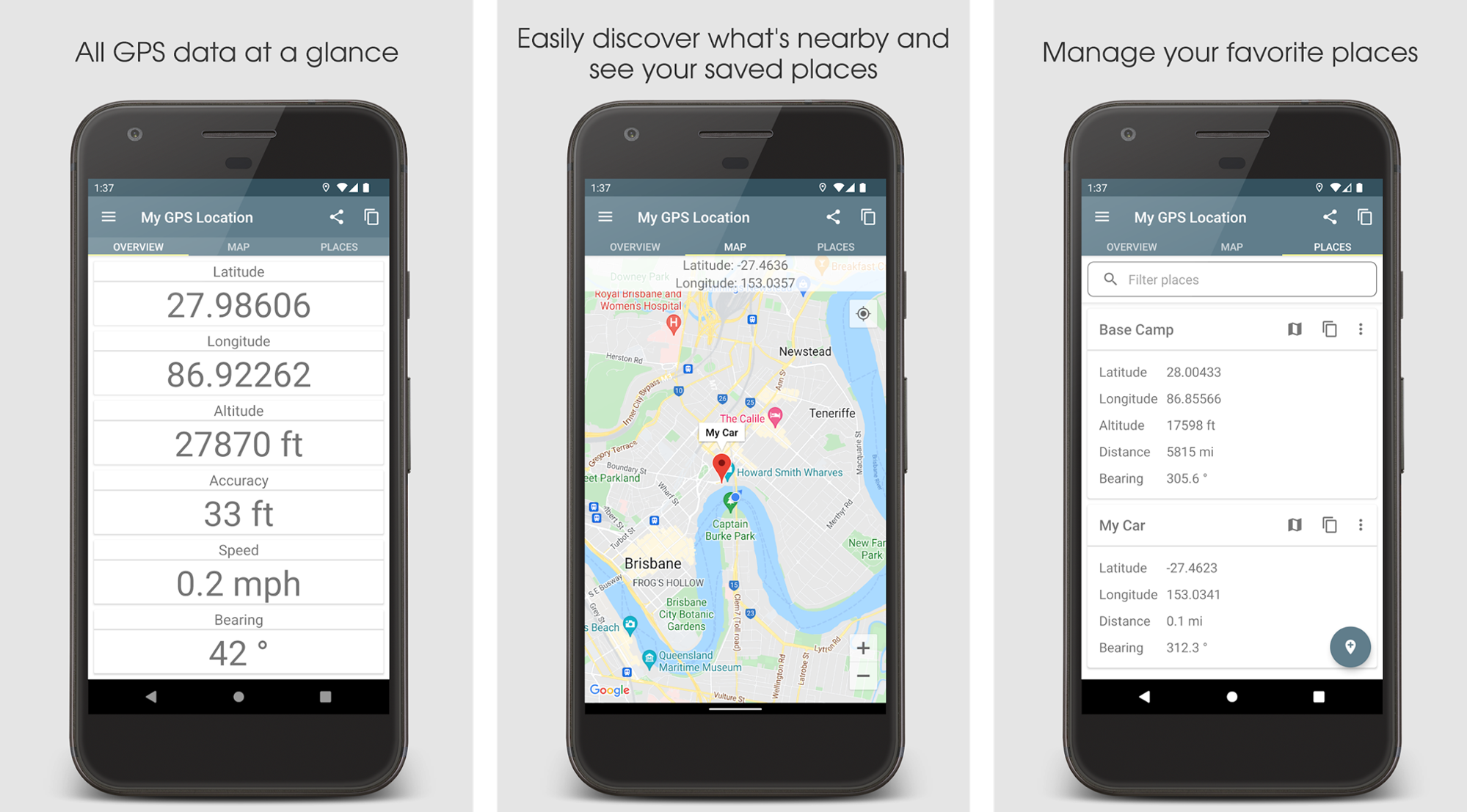 My GPS location: Real-time GPS application
