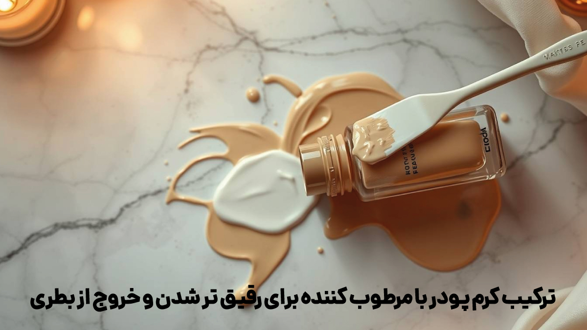 ترکیب کرم پودر با مرطوب کننده یا پرایمر برای رقیق تر شدن کرم و خروج از بطری