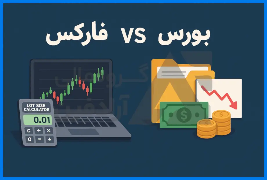 ماشین حساب لات سایز (حجم معاملات)