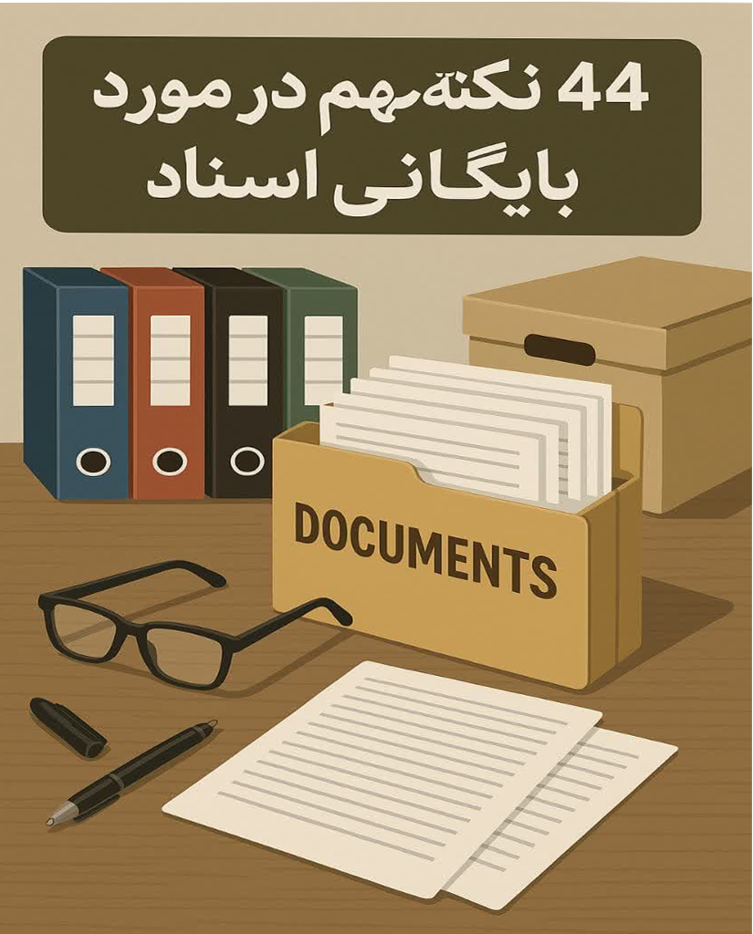 نکات مهم در بایگانی اسناد-زونکن برتر