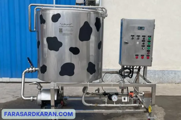 پاتیل پخت شیر برای لبنیاتی ودامداری (دستگاه مکانیزه)