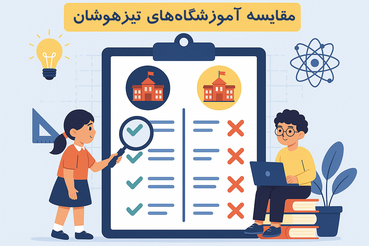 مقایسه آموزشگاه‌های تیزهوشان - بهترین کلاس‌های تیزهوشان در ایران را بشناسید