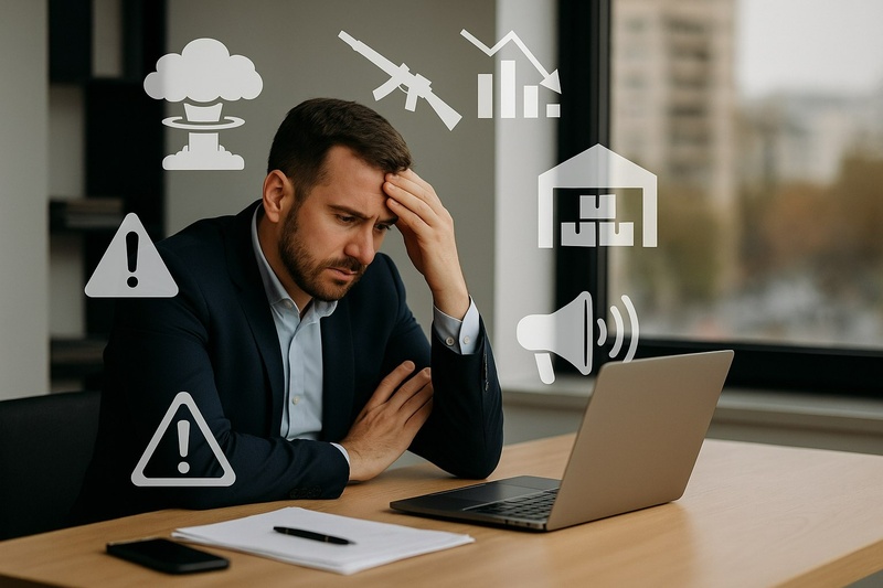 یک مدیر آشفته از نابودی کسب و کار در بحران جنگ