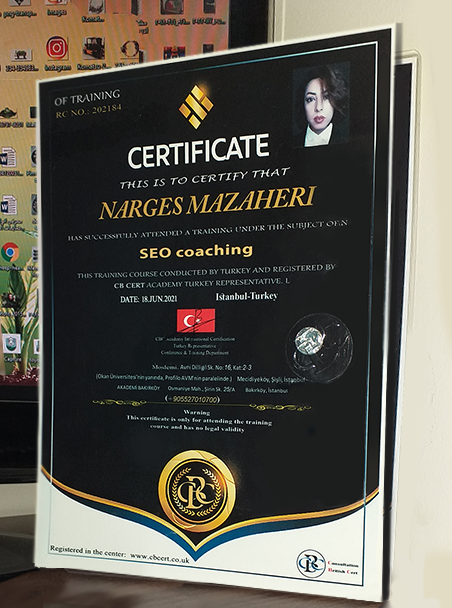 نرگس مظاهری آموزش سئو با کارآموزی