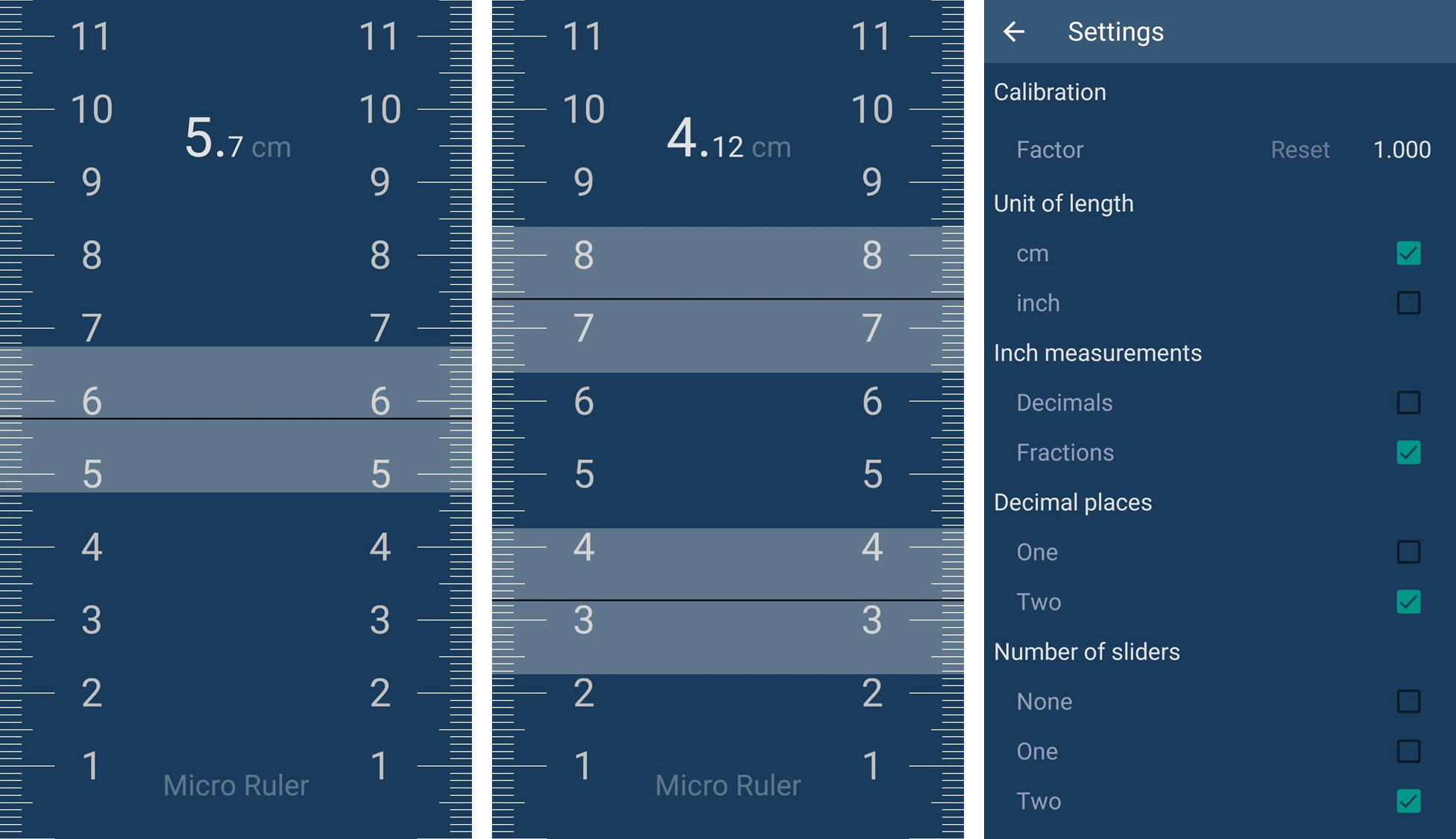 اپلیکیشن Micro Ruler
