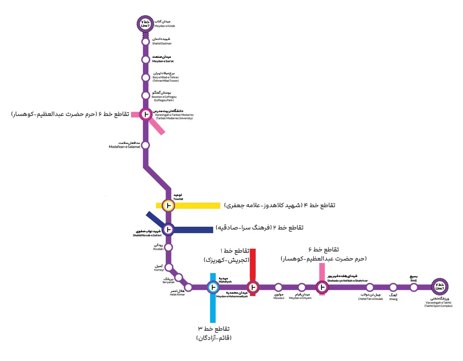 چگونه با مترو به سعادت آباد برویم