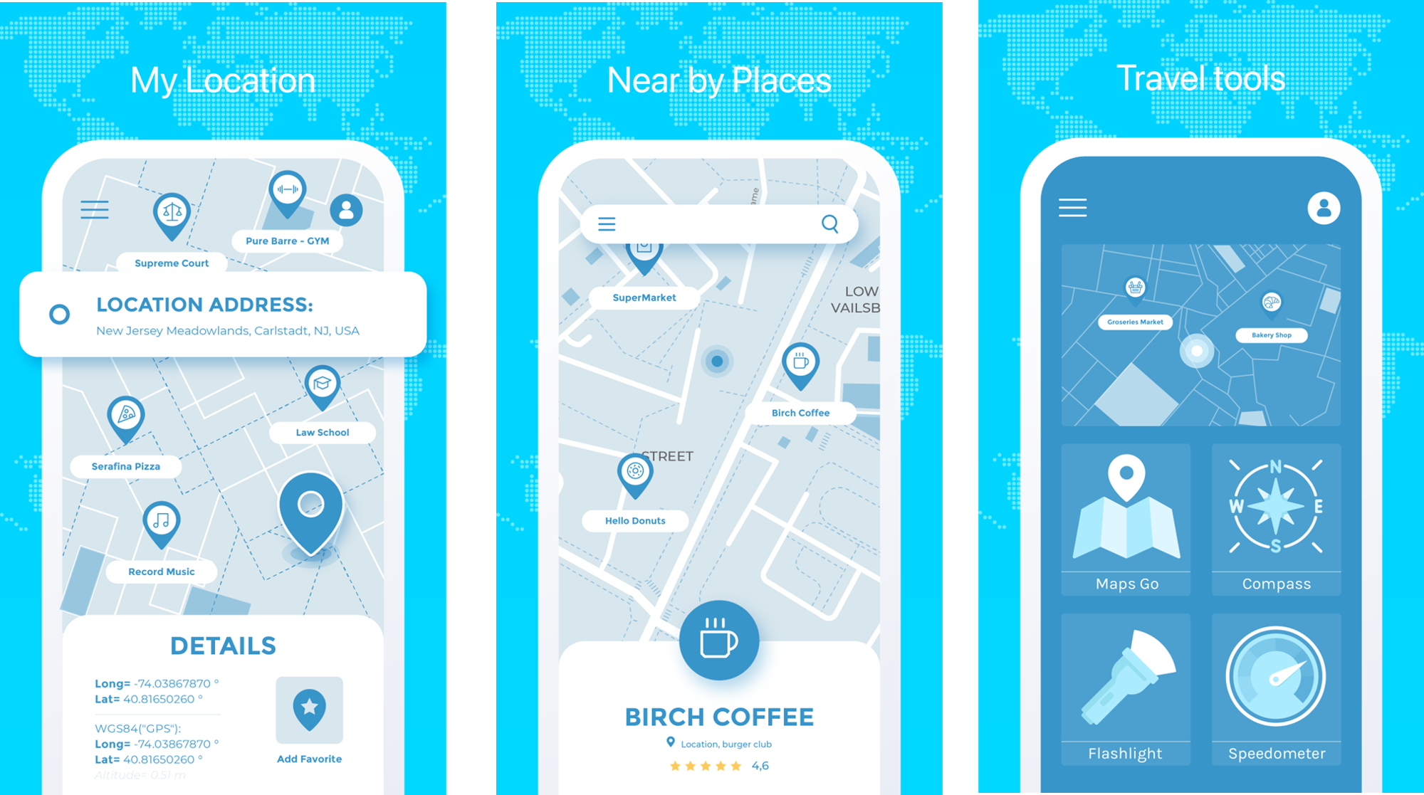 اپلیکیشن My Location & Travel Tools