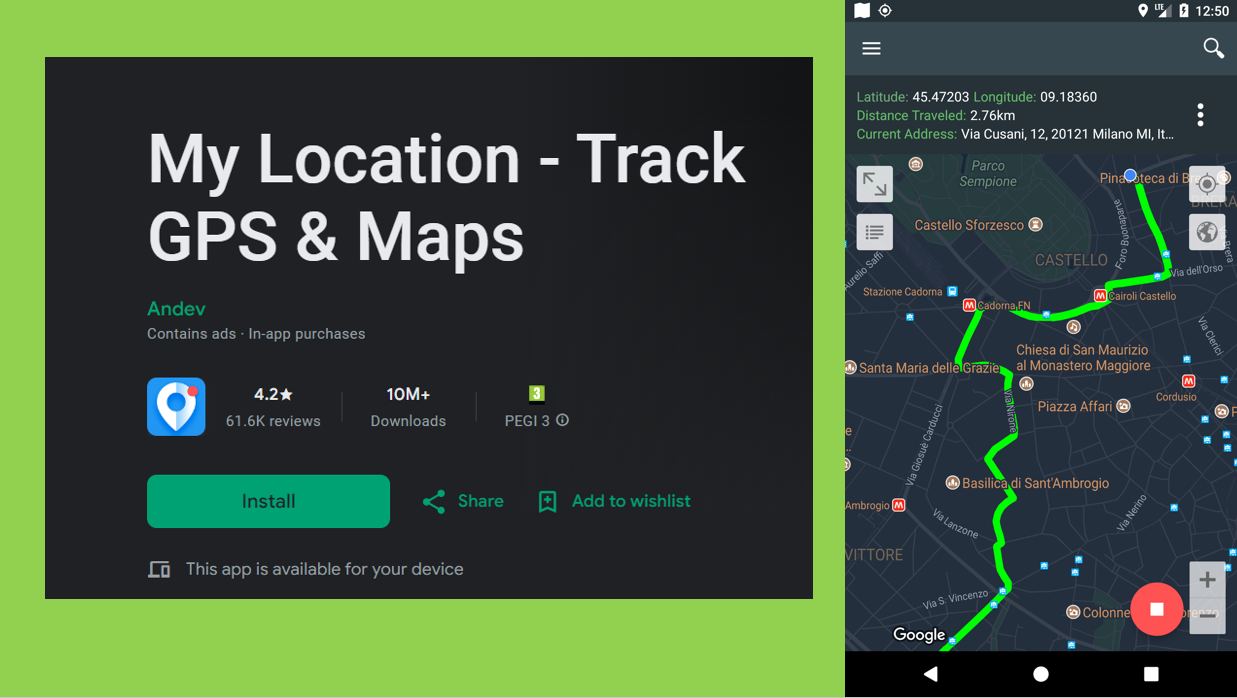 اپلیکیشن My Location - Track GPS & Maps