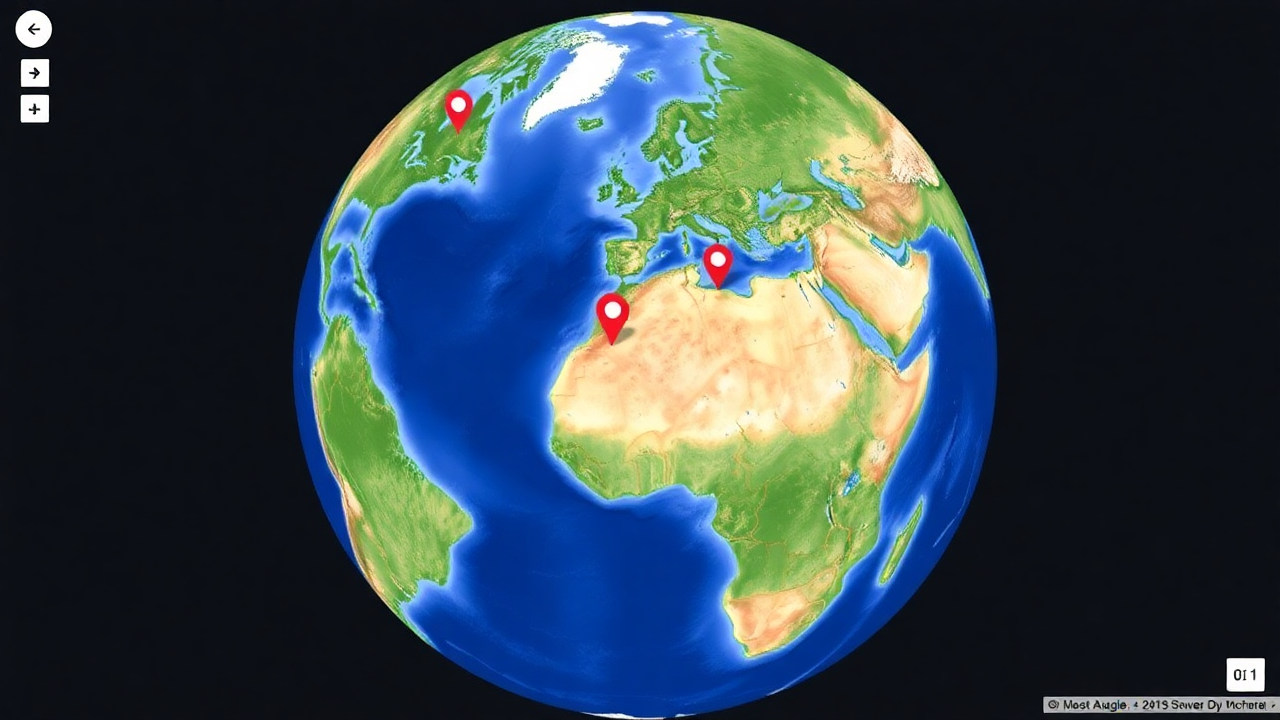 ابزار «من کجا هستم» در سایت onlinecompass.net