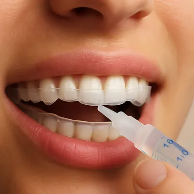 بلیچینگ خانگی با قالب دندان و ژل سفیدکننده واقعی