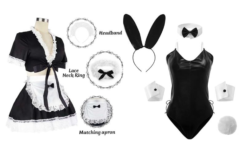 کاستوم خرگوشی و خدمتکاری