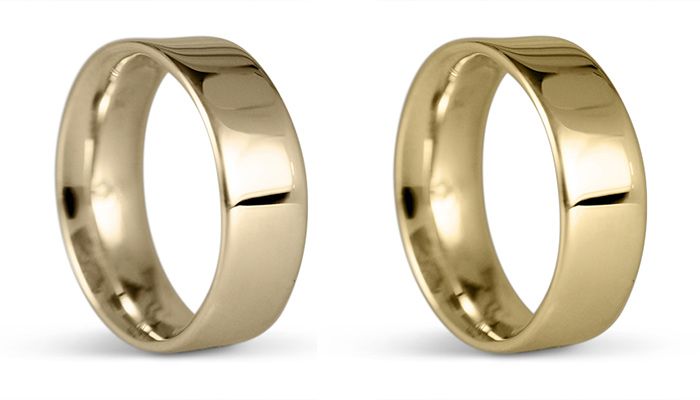 حلقه های ازدواج 18k در مقابل 14k