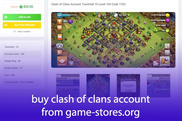 Clash of Clans Account TownHall 10 Level 104 Code 1763