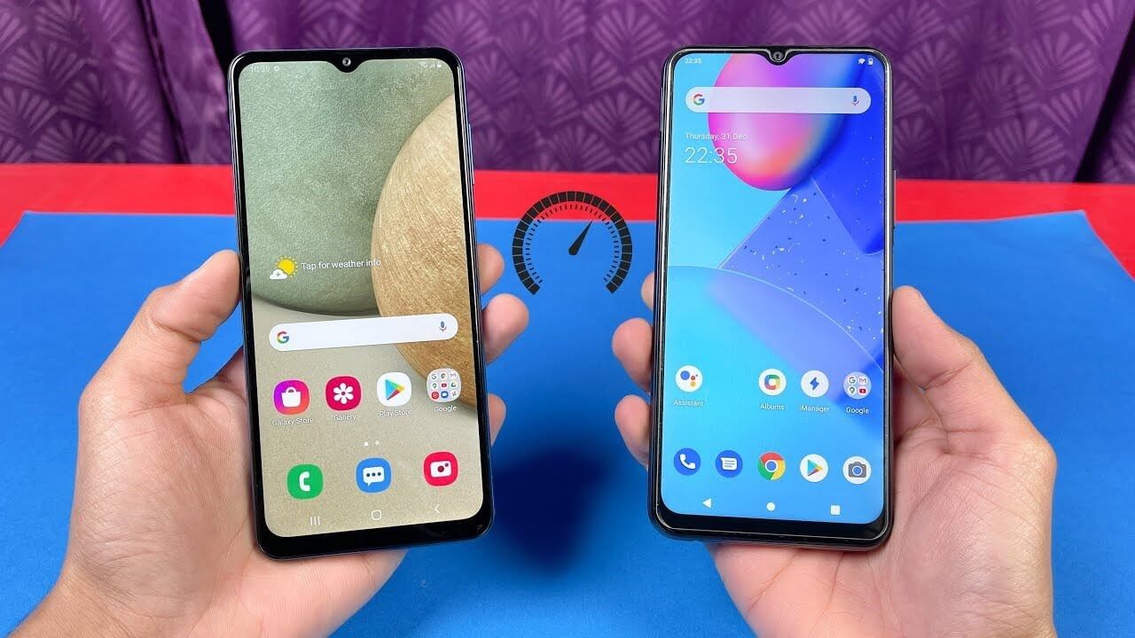 مقایسه گوشی سامسونگ a12 با a21s