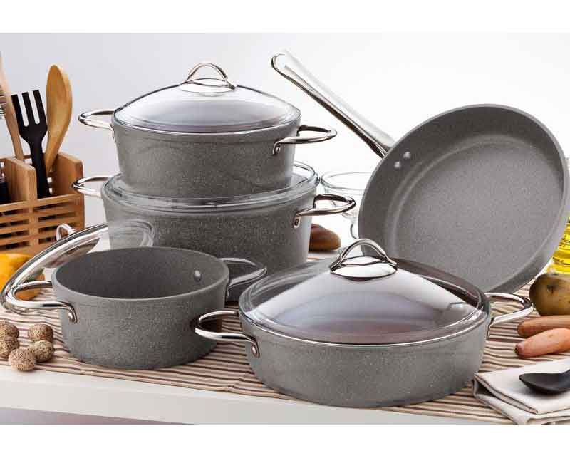 خرید سرویس قابلمه گرانیتی با قیمت مقرون به صرفه در تک ایران کالا