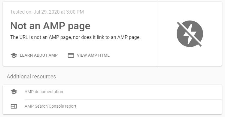 تحلیل وضعیت amp سایت نی نی سایت