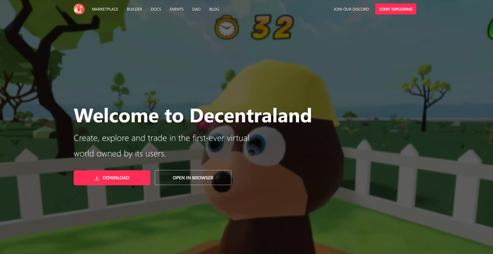 بازی decentraland