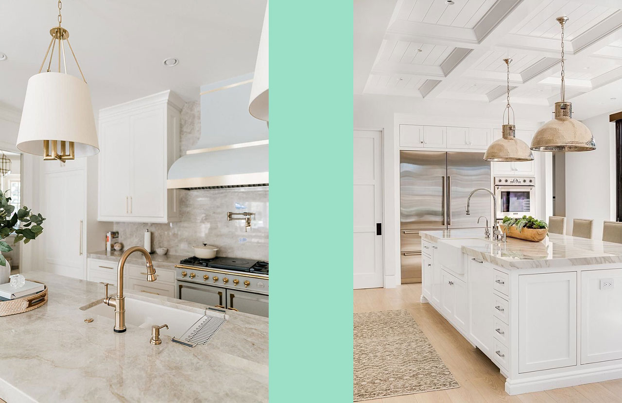 آشپزخانه‌هایی ساده | سفید و تمیز