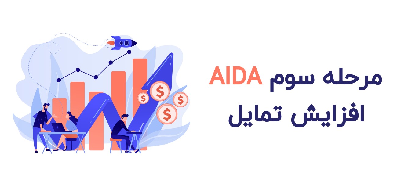 مرحله سوم قیف فروش AIDA: افزایش تمایل
