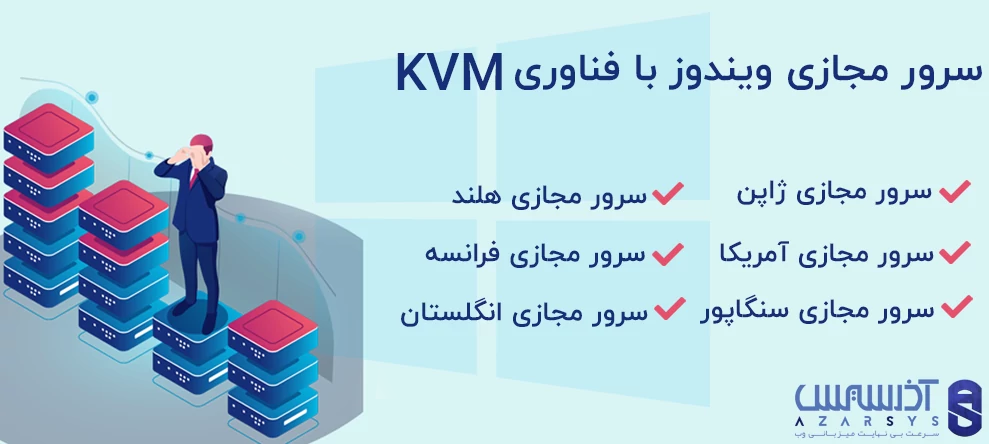 خرید سرور مجازی ویندوز با فناوری kvm آذرسیس