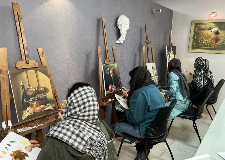 آموزش صفر تا صد نقاشی رنگ روغن