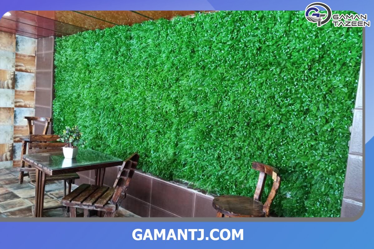 ترکیب دیوار سبز با گل مصنوعی