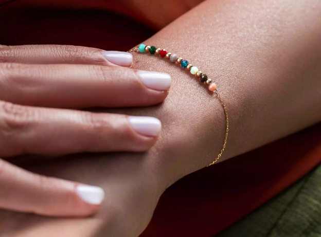 بهترین سنگها برای دستبند سنگ و طلا 2 سنگ