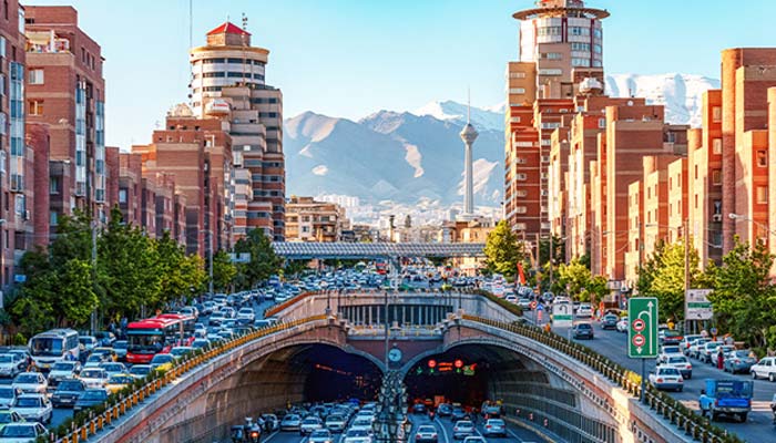 مساحت تهران