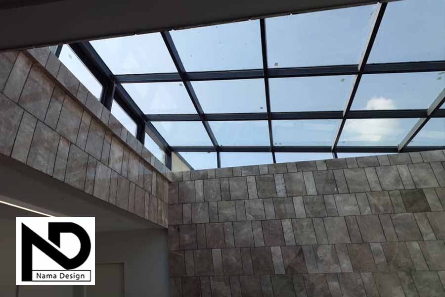 اجرای سقف شیشه ای