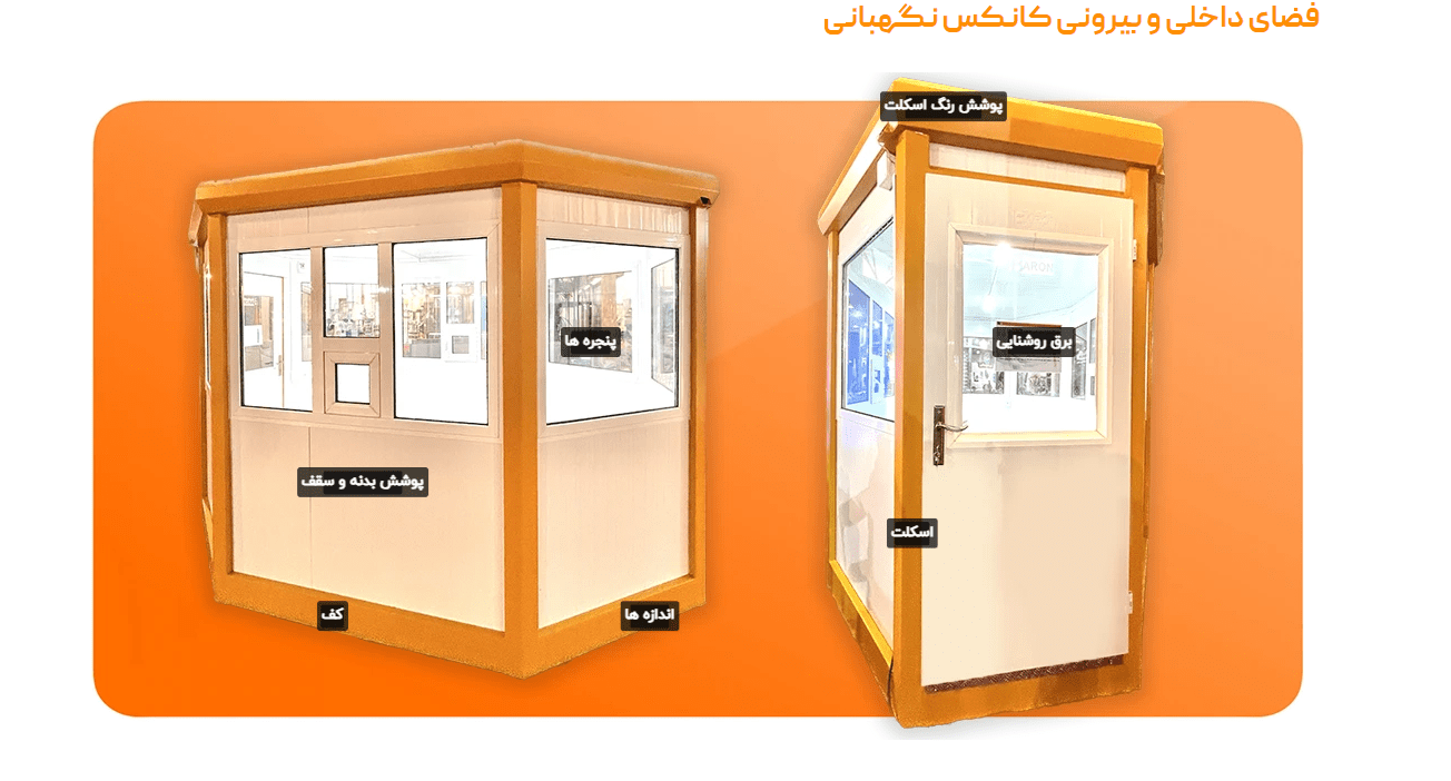 فضای داخلی و بیرونی کانکس نگهبانی
