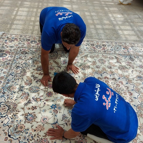 مراحل شستشوی فرش در قالیشویی