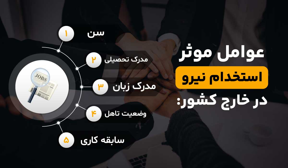 عوامل موثر در جذب نیرو در خارج از کشور
