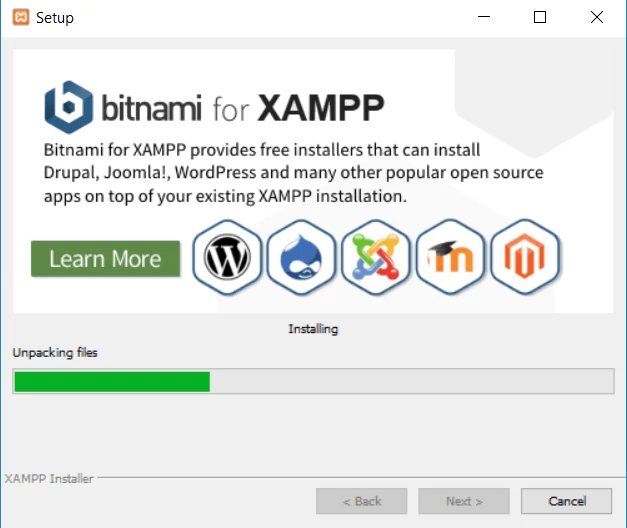 Xampp-setup-running