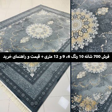 قیمت فرش 700 شانه 10 رنگ