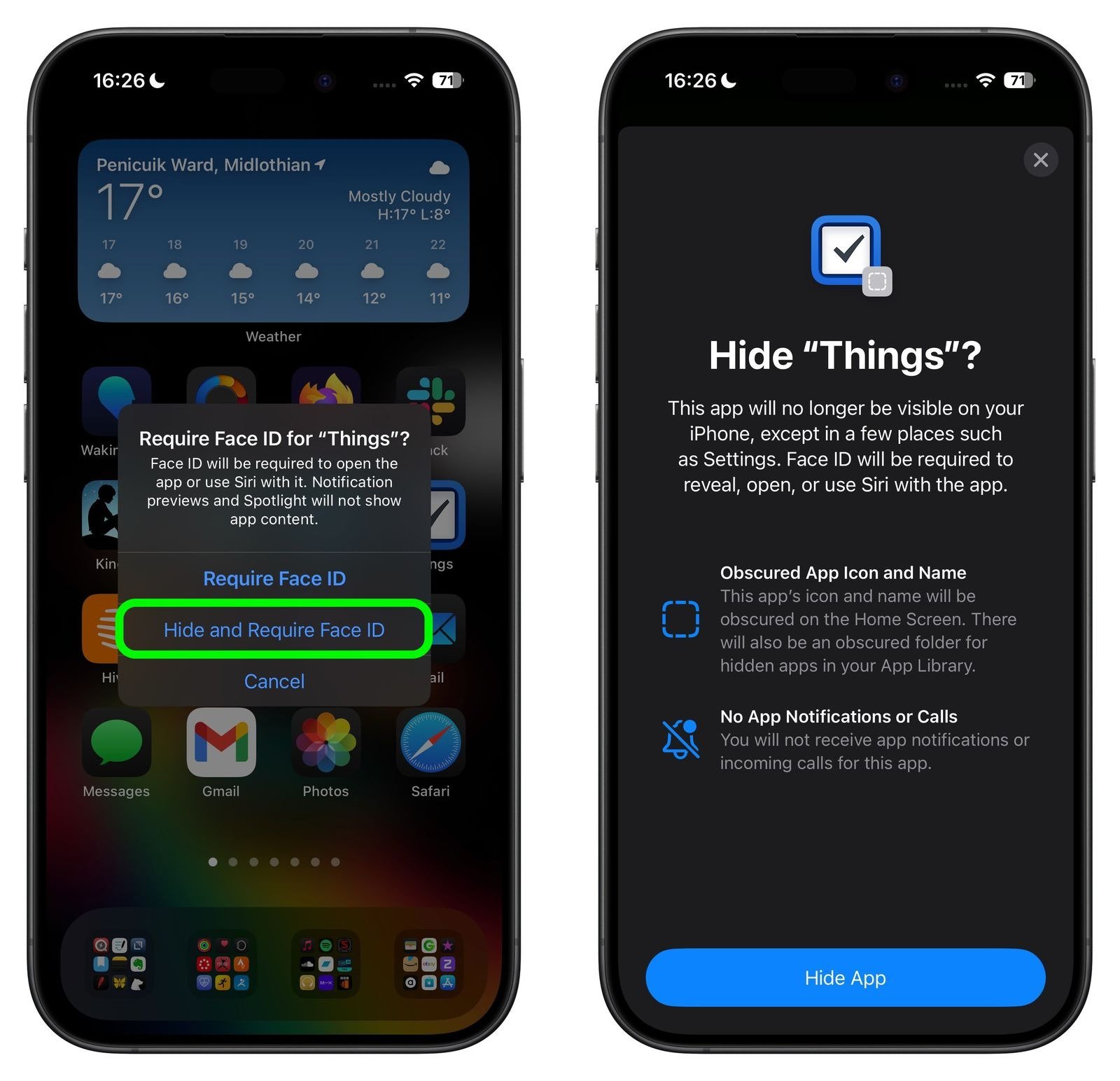 قفل و پنهان کردن برنامه ها در ios18