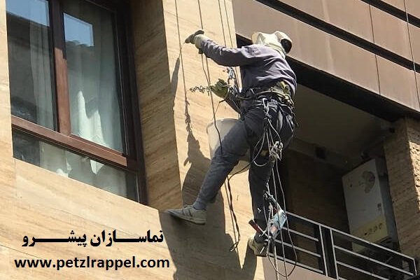 پیچ و رولپلاک سنگ نما ضامن امنیت ساختمان (نماسازان پیشرو) 3 پیچ کردن سنگ نما