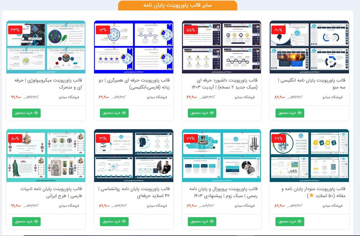 ۳ روش طراحی قالب پاورپوینت پایان‌نامه حرفه‌ای