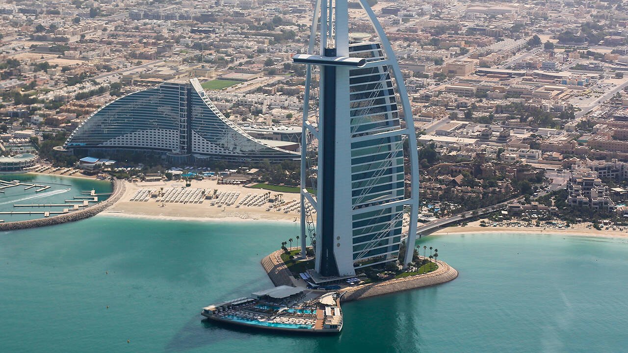 آسمان خراش های مشهور دبی و خرید آپارتمان در دبی از این آسمان خراش ها 2 برج العرب، تنها هتل 7 ستاره در دنیا