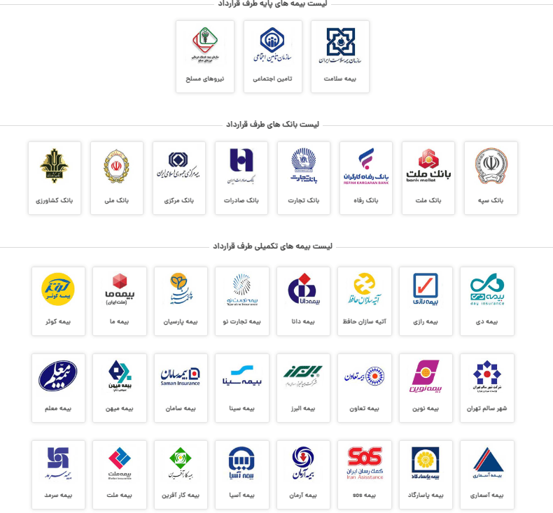 لیست بیمه مرکز فیزیوتراپی سبلان شرق