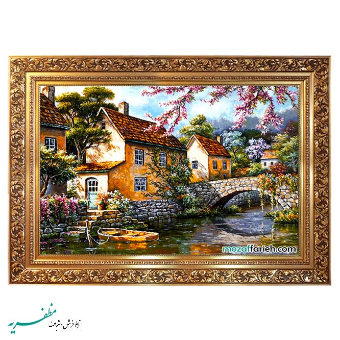 تابلو فرش طبیعت زیبا