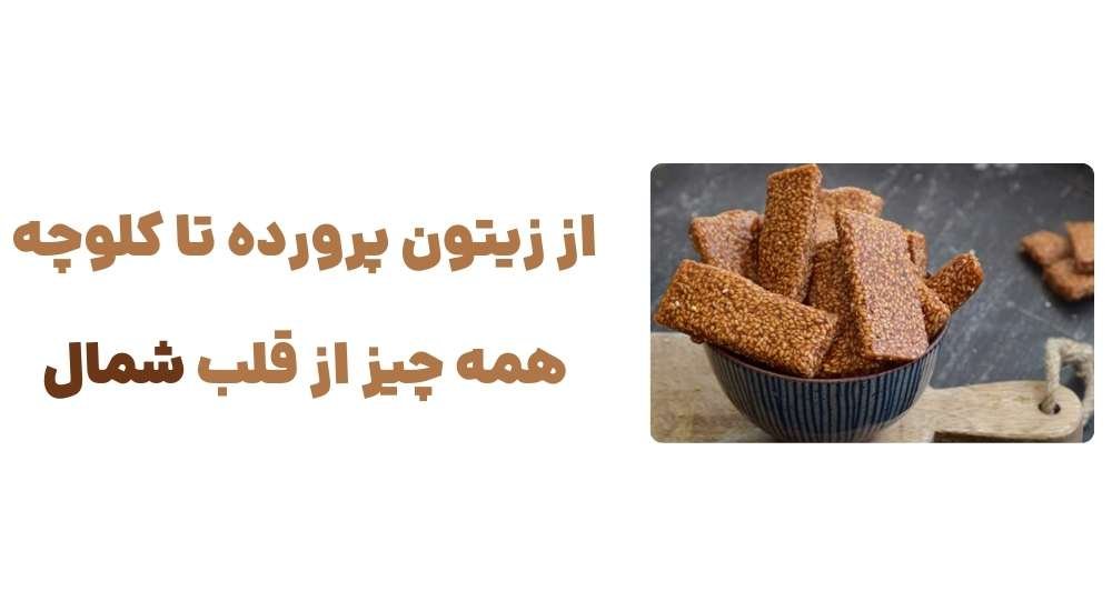 از زیتون پرورده تا کلوچه؛ همه چیز از قلب شمال