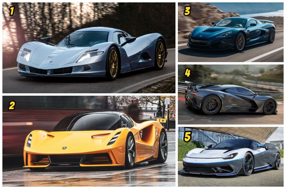 10 خودروی قدرتمند دنیا
